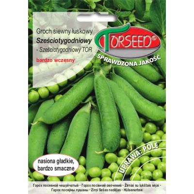 Nasiona Groch siewny łuskowy o nasionach gładkich Sześciotygodniowy 50g - Torseed, Uszkodzone opakowanie, bez ubytku