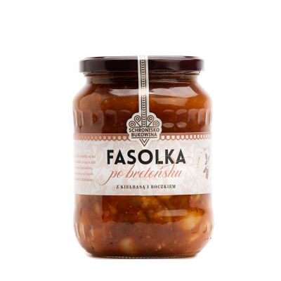 Fasolka po bretońsku z kiełbasą i boczkiem 