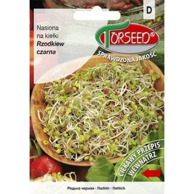 Rzodkiew czarna, nasiona na kiełki 10g - Torseed