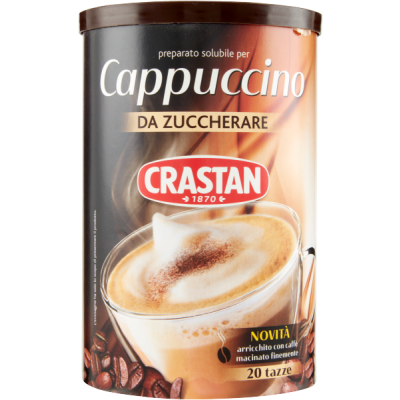 Cappuccino Da Zuccherare 250g - Crastan, opakowanie zgniecione
