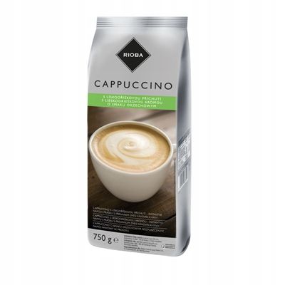 Cappuccino orzechowe 750g - Rioba, Uszkodzone opakowanie, ubytek 0.02kg