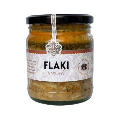 Flaki 420 ml w rosole - Schronisko Bukowina