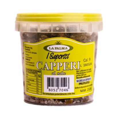 Włoskie kapary w soli morskiej - La Palma