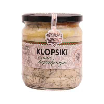 Klopsiki w sosie koperkowym 380g - Schronisko Bukowina