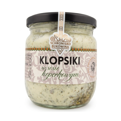 Klopsiki w sosie koperkowym 380g - Schronisko Bukowina