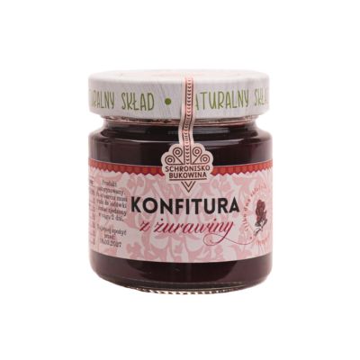 Konfitura z żurawiny 240g - Schronisko Bukowina
