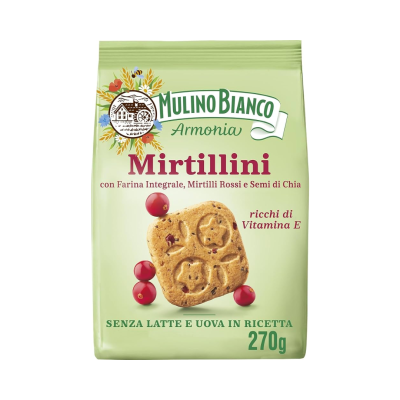 Kruche ciastka z żurawiną Mirtillini 270g - Mulino Bianco
