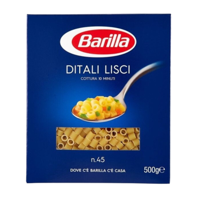 Makaron Ditali Lisci n. 45 - Barilla 500 g