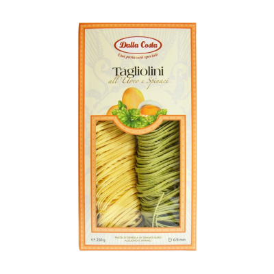 Makaron jajeczny nitki ze szpinakiem - Dalla Costa 250 g