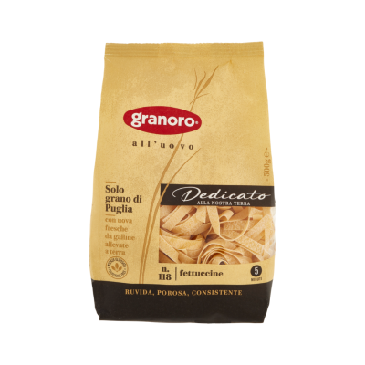 Makaron Dedicato Fettucine Uovo N.118 500G - Granoro