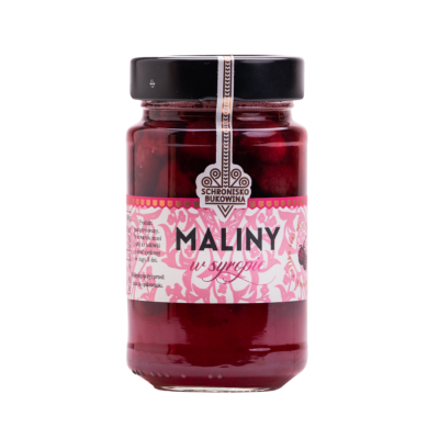 Maliny w syropie cukrowym,