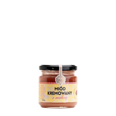 Miód kremowany z maliną
