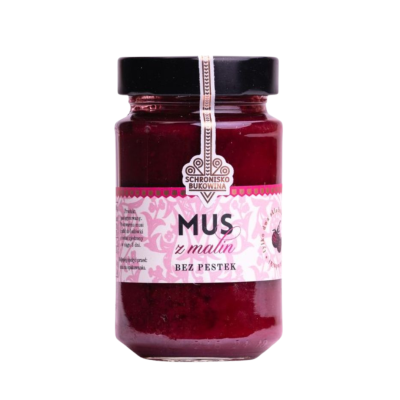 Mus z malin, bez pestek 