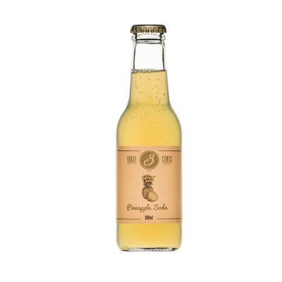 Napój gazowany Pineapple Soda 200ml - Three Cents