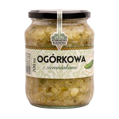 Zupa ogórkowa z ziemniakami 700 ml - Schronisko Bukowina