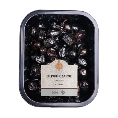 Oliwki czarne suszone z pestką 200 g