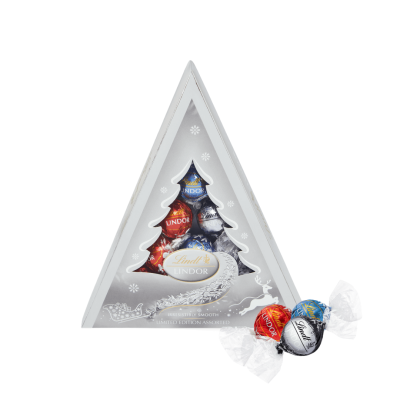 Praliny Lindor Srebrna Choinka - Lindt