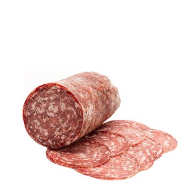 Świeżo krojone pyszne włoskie Salami 