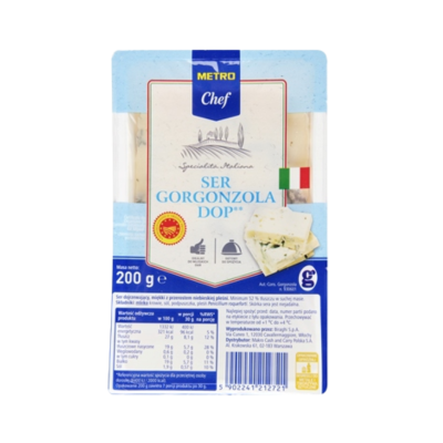 Ser gorgonzola DOP 200g - Metro Chef