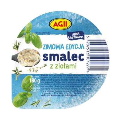 Smalec z ziołami 180 g -AGII
