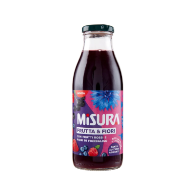 Sok Frutta & Fiori Frutti Rossi e Fiori di Fiordaliso 500ml - Misura