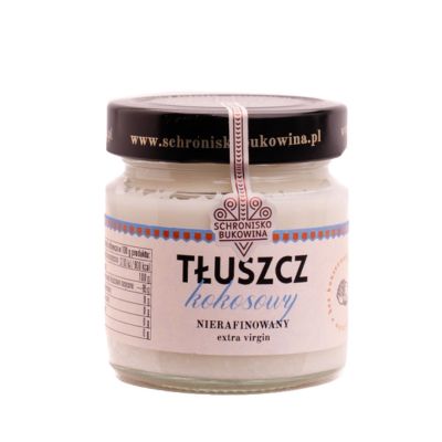 Tłuszcz kokosowy nierafinowany 212 ml - Schronisko Bukowina