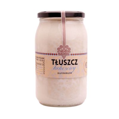 Tłuszcz kokosowy rafinowany 900 ml - Schronisko Bukowina