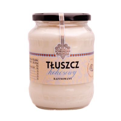 Tłuszcz kokosowy rafinowany 720 ml  - Schronisko Bukowina