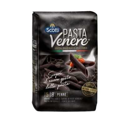 Włoski czarny makaron penne - Scotti