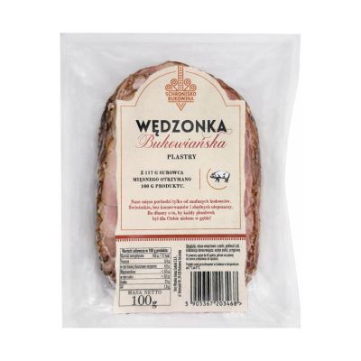 Wędzonka Bukowiańska w plastrach 100g - Schronisko Bukowina