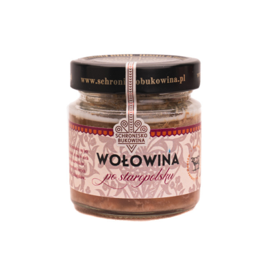 Wołowina  po staropolsku z galaretką 180g - Schronisko Bukowina