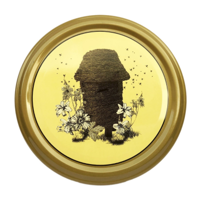 Zakrętka do słoika ze złotym ulem fi 82