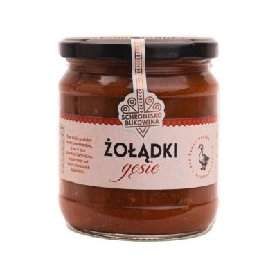 Żołądki gęsie 380g w sosie - Schronisko Bukowina