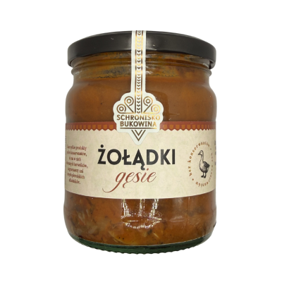 Żołądki gęsie 380g w sosie - Schronisko Bukowina