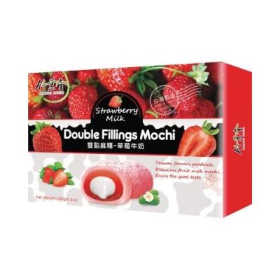 Ciastka Mochi Truskawka & Mleko 180g - Bamboo House