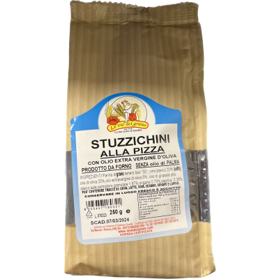 Stuzzichini ala pizza con olio extra vergine 250g - Le vie del grano