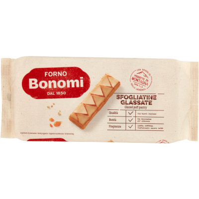 Ciastka Sfogliatine Glassate 135g - Bonomi