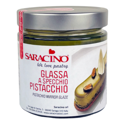 Pistacjowa glazura lustrzana Pistachio Mirror Glaze 350g - Saracino