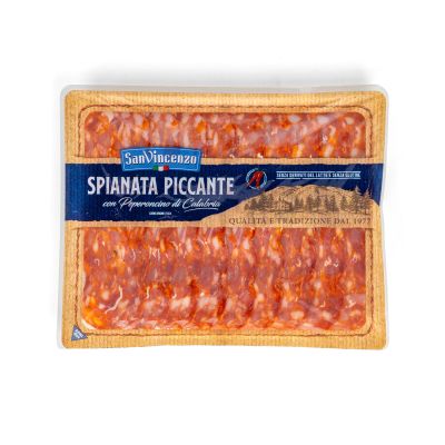 Salami Spianata Piccante con peperoncino di Calabria 90g - San Vincenzo