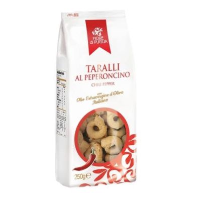 Taralli al peperoncino 250g - Fiore di Puglia