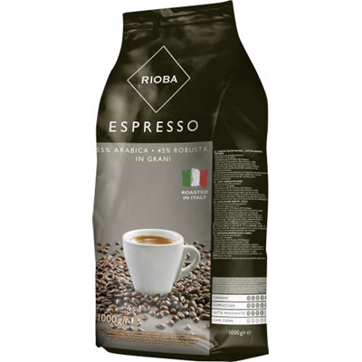 Kawa ziarnista Espresso Silver 1kg - Rioba