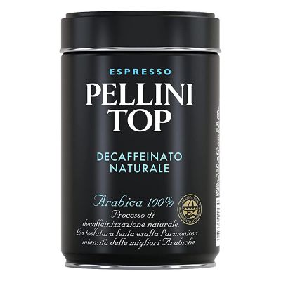 Pellini Top Arabica 250g - Kawa mielona w puszce Dek Natur