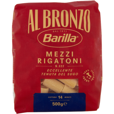 Makaron Mezzi Rigatoni Bronzo n. 322 500g - Barilla