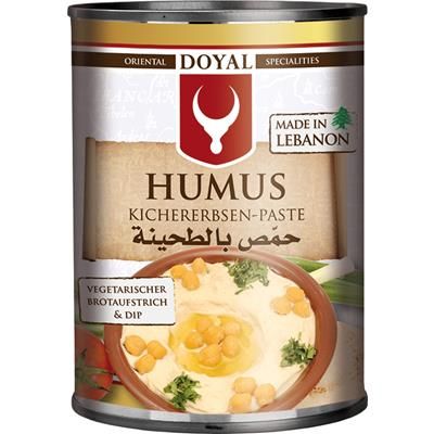 Pasta Humus z ciecierzycy z mielonym sezamem 400g - Doyal