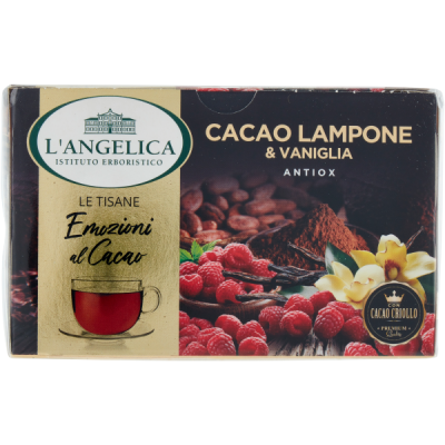 Herbata Tisane Cacao Lampone Vaniglia 15szt 24,75g - l'Angelica