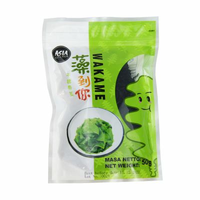 Wodorosty suszone z Wasabi Wakame 50g - Asia Kitchen