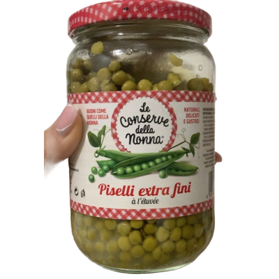 Groszek Piselli extra fini 680g - Conserve della Nonna