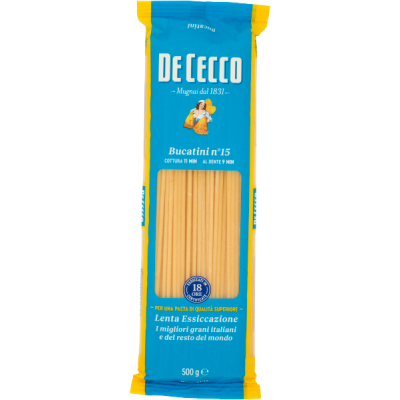 Spaghetti Bucatini nr 15 500g - DeCecco