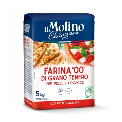 [SO] Mąka Farina typ 00 di Grano Tenero per Pizza e Focacce 5kg - il Molino Chiavazza, Uszkodzone opakowanie, ubytek 0.6kg