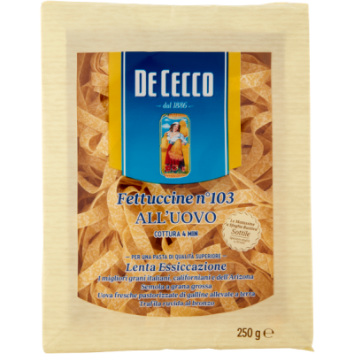Makaron jajeczny Fettucine n103 all'Uovo 250g - De Cecco